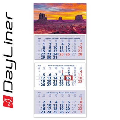 Medium Club, 3 tömbös 3 hónapos speditőr naptár - Hangulat fejrésszel