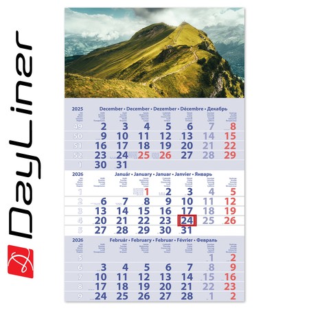 Primus Club, 12 lapos speditőr naptár - Hegy fejrésszel