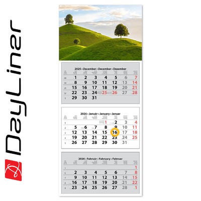 SP30, 3 tömbös 3 hónapos speditőr naptár TRN - Hangulat fejrésszel