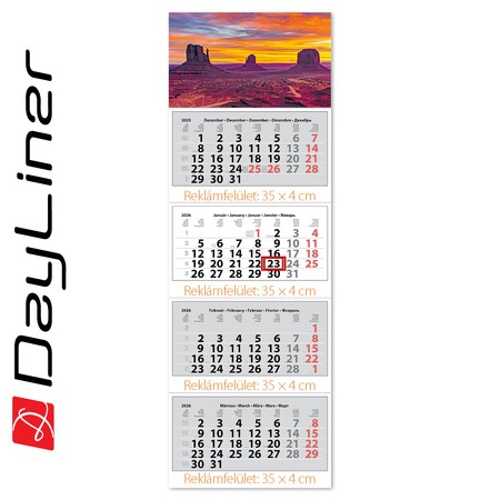 Szuper Maxi Classic, 4 tömbös 4 hónapos speditőr naptár - Hangulat fejrésszel