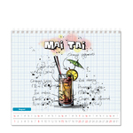 Coctails álló mini asztali naptár Coctails álló mini asztali naptár