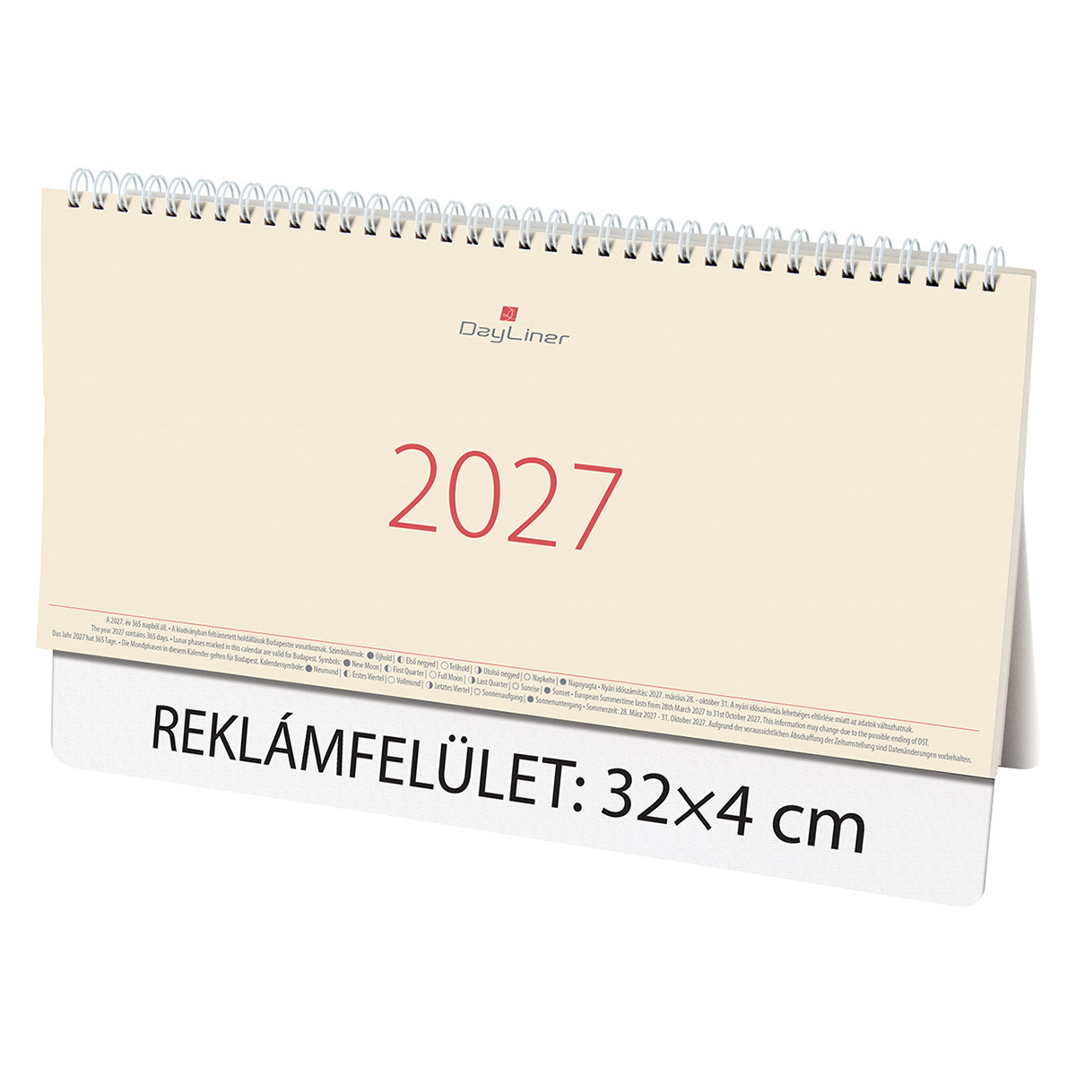 Kódex, krém (Chamois) lapos, álló asztali naptár Kódex, krém (Chamois) lapos, álló asztali naptár