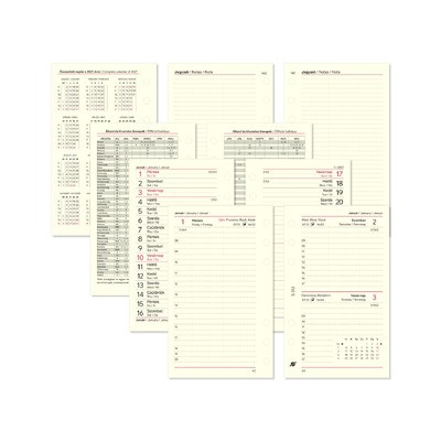 2027 évi napi beosztású kalendárium csomag - S312, Krém (Chamois)