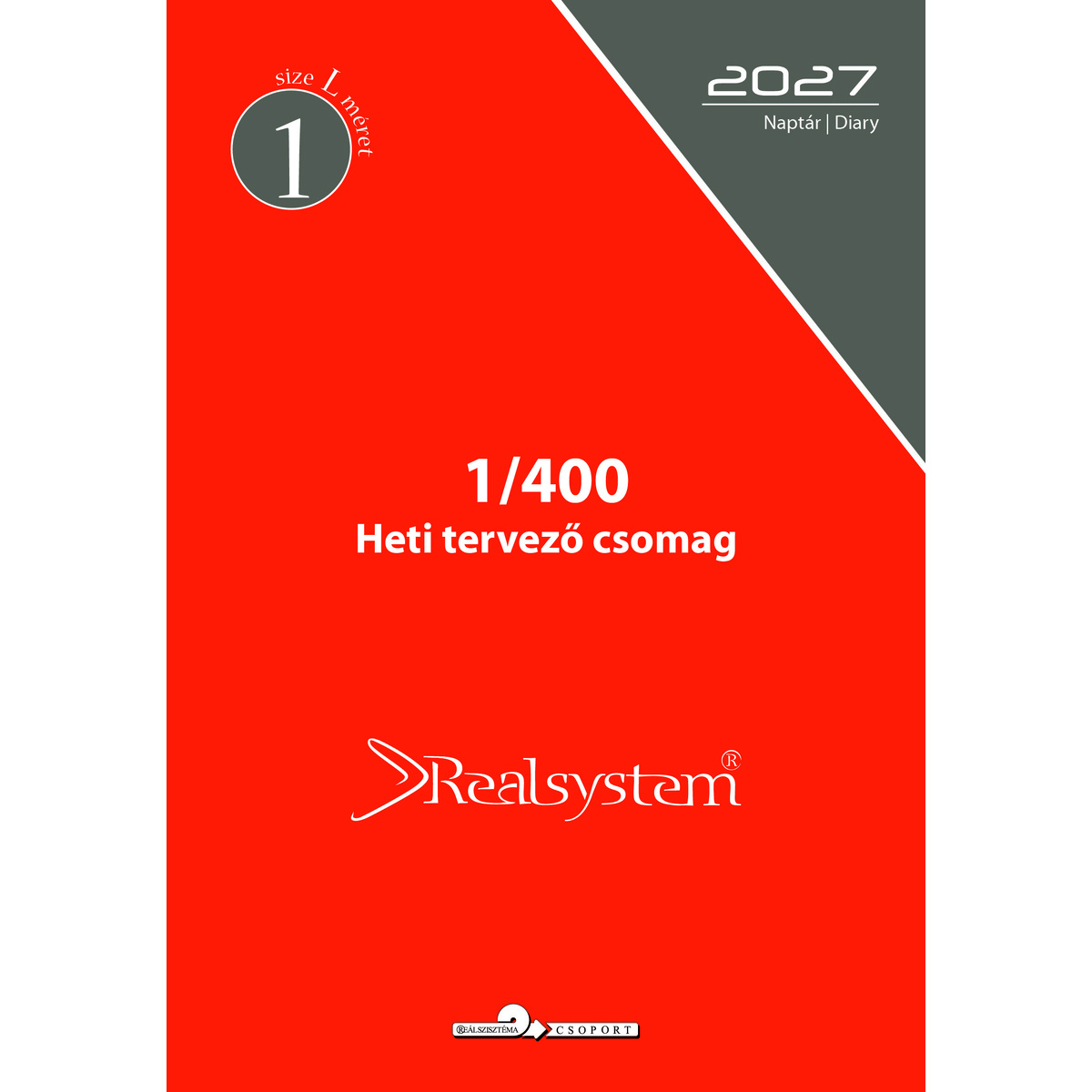 2027 évi, heti beosztású éves utántöltő csomag - RS400L, Fehér 2027 évi, heti beosztású éves utántöltő csomag - RS400L, Fehér