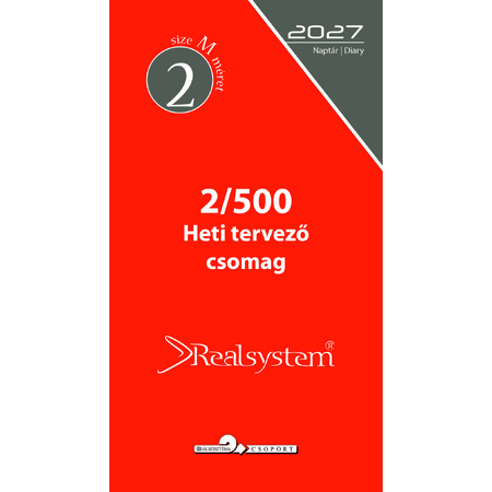 2027 évi, heti beosztású éves utántöltő csomag - RS500M, Krém (Chamois)
