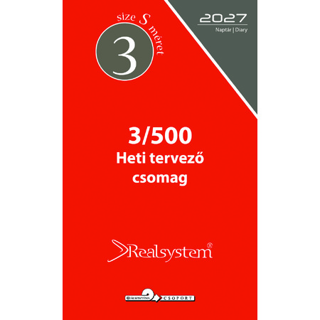 2027 évi, heti beosztású éves utántöltő csomag - RS500S, Krém (Chamois)