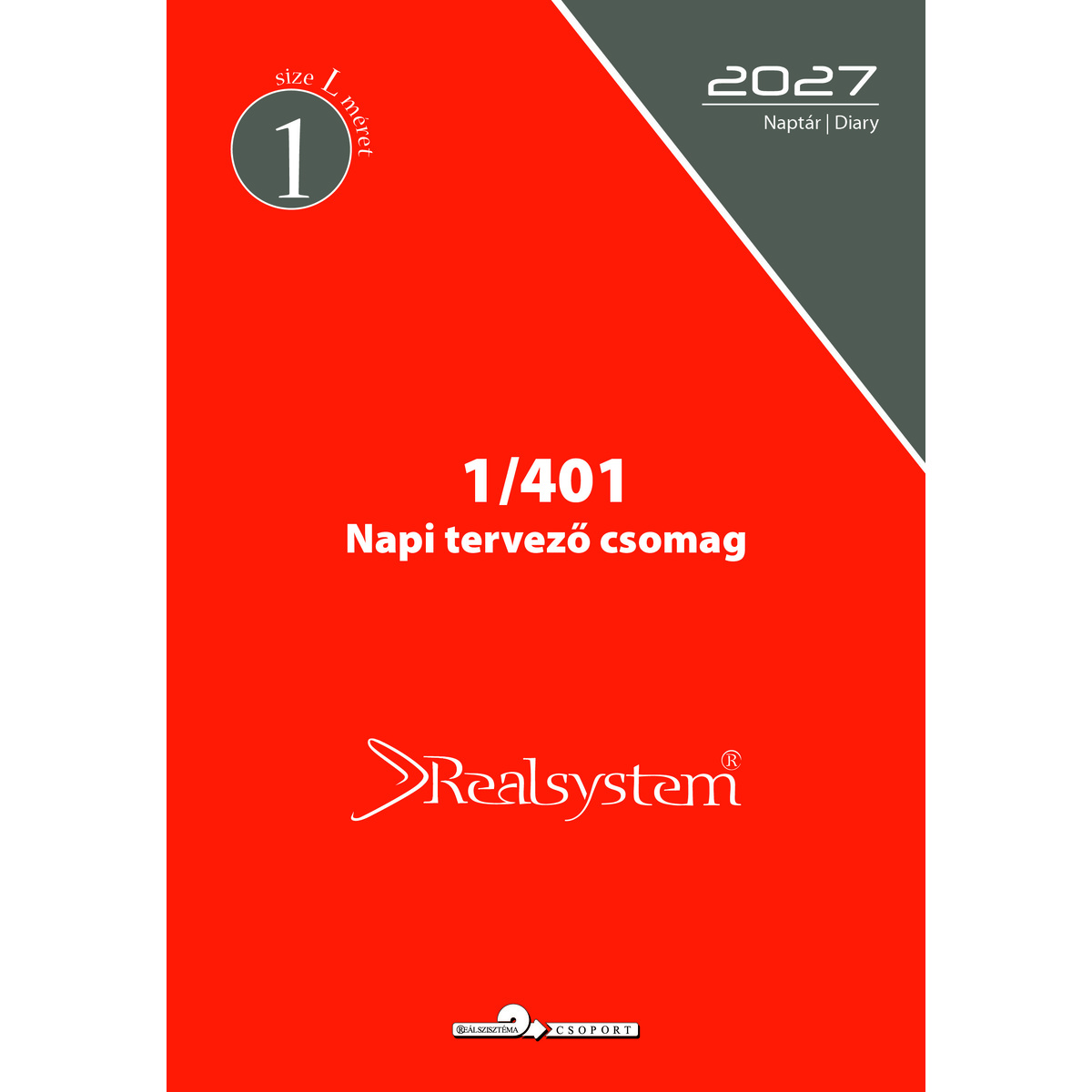 2027 évi, napi beosztású éves utántöltő csomag - RS401L, Fehér 2027 évi, napi beosztású éves utántöltő csomag - RS401L, Fehér