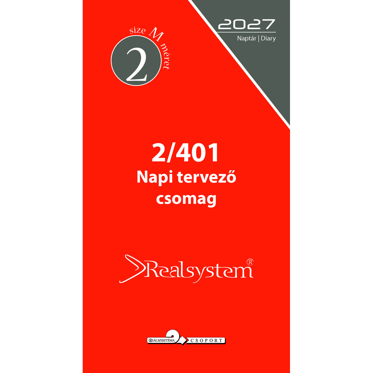 2027 évi, napi beosztású éves utántöltő csomag - RS401M, Fehér 2027 évi, napi beosztású éves utántöltő csomag - RS401M, Fehér
