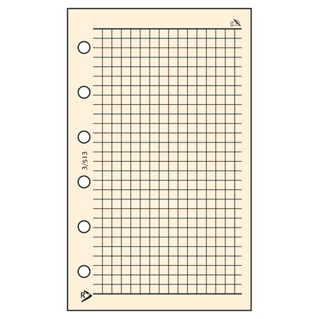 Négyzethálós jegyzetlap - RS513S, Krém (Chamois)