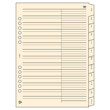 Telefonregiszter - RS551L, Krém (Chamois)