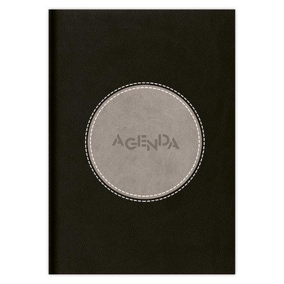 Central, A5 napi beosztású agenda, Fekete-Szürke