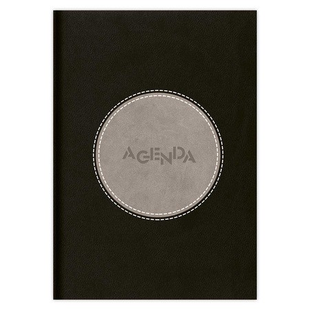 Central, A5 napi beosztású agenda, Fekete-Szürke