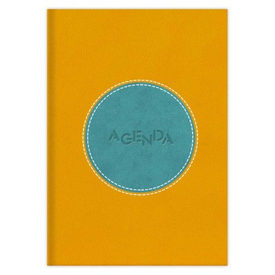 Central, A5 napi beosztású agenda, Sárga-Türkiz