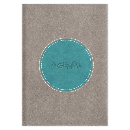 Central, A5 napi beosztású agenda, Szürke-Türkiz