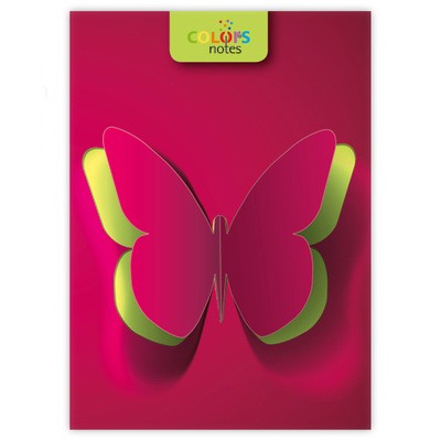 Colors notes, A5 Vonalas jegyzet, Butterfly
