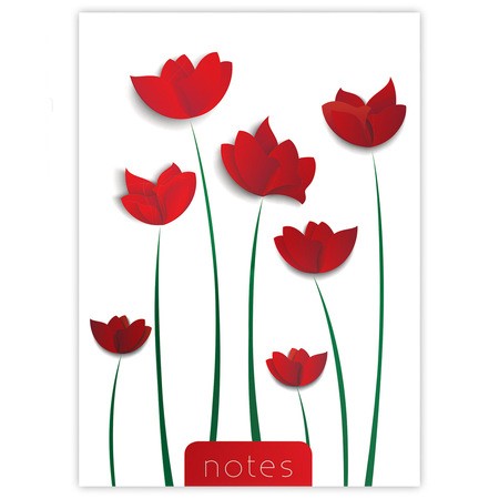 Colors notes, A5 Vonalas jegyzet, Flower Tulipán