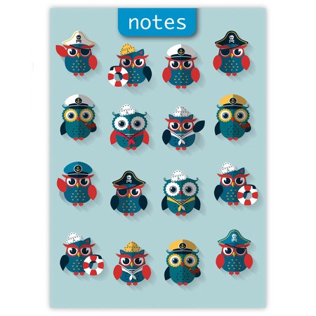 Colors notes, A5 Vonalas jegyzet, Happynest Kalóz Kék