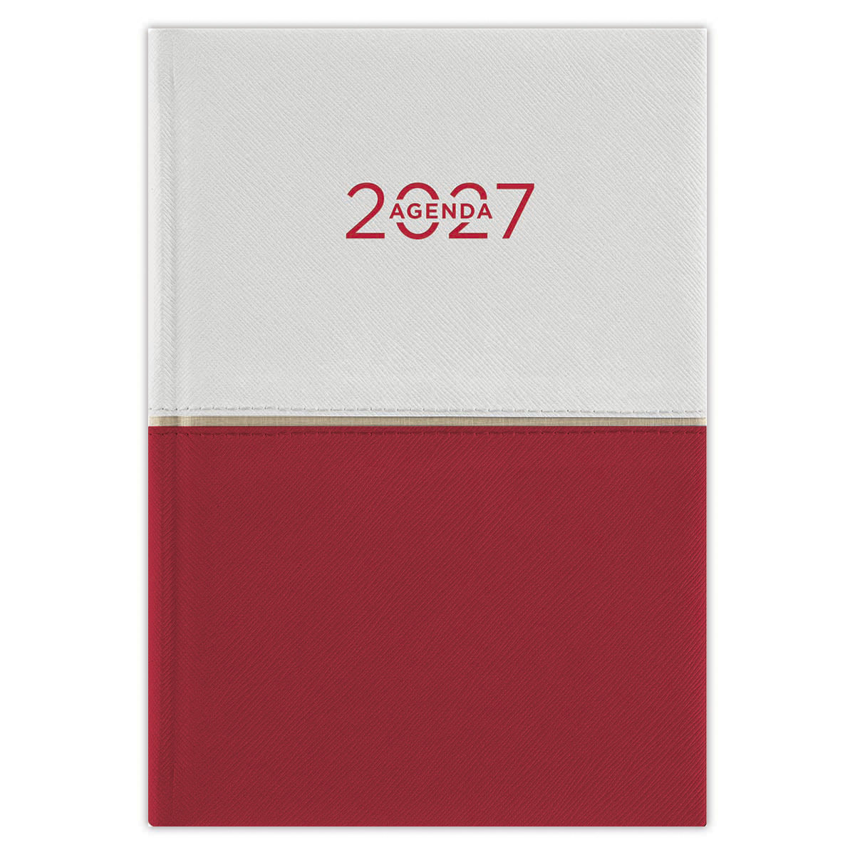 Contrast, B6 heti beosztású agenda, Fehér-Piros Contrast, B6 heti beosztású agenda, Fehér-Piros