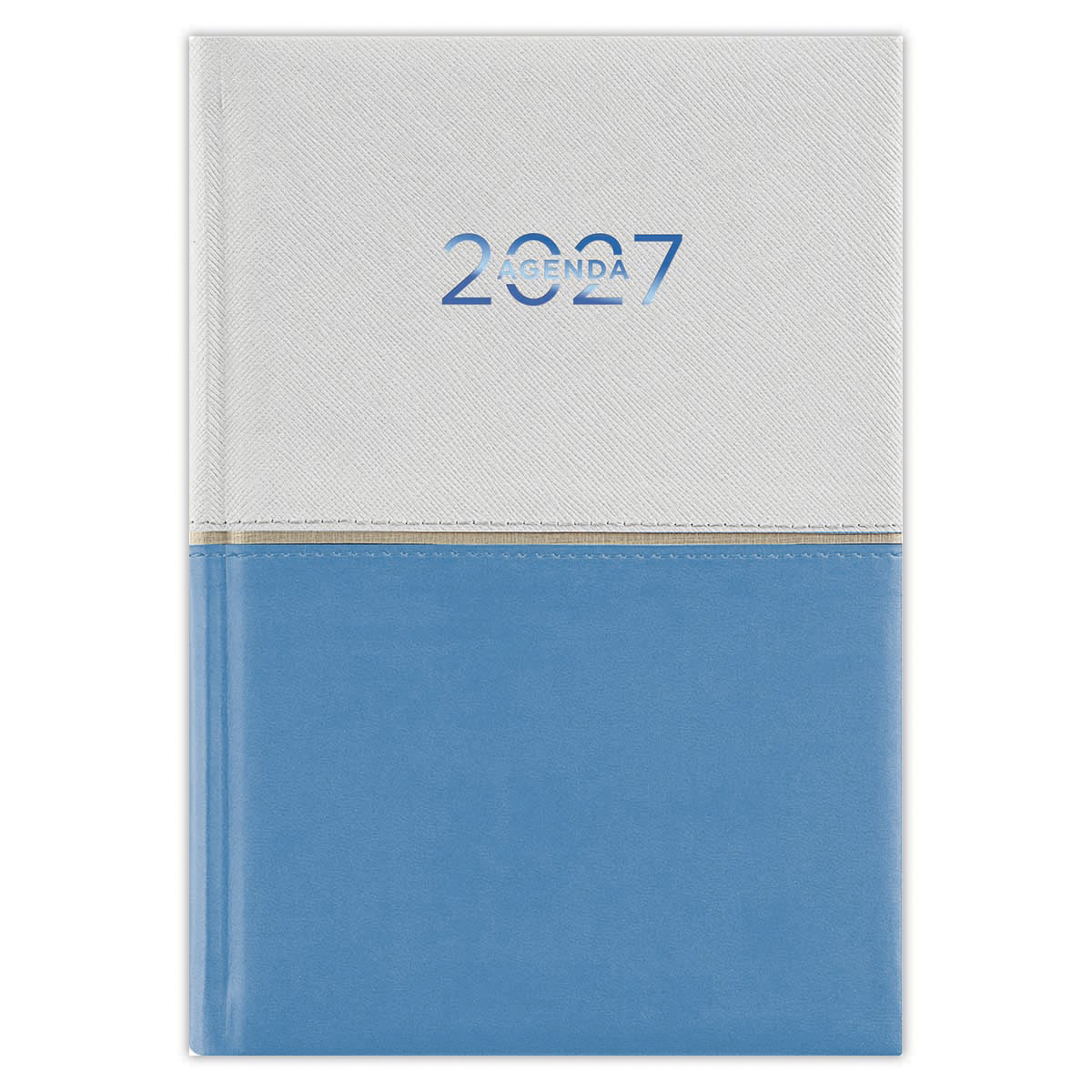 Contrast, B6 heti beosztású agenda, Fehér-Világoskék Contrast, B6 heti beosztású agenda, Fehér-Világoskék