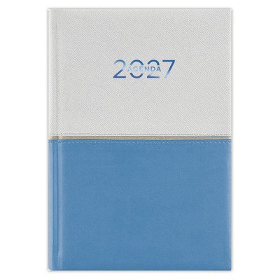 Contrast, B6 heti beosztású agenda, Fehér-Világoskék