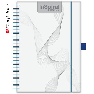 Inspirál, A5 Bullet jegyzet, Fehér-Kék