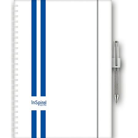 InSpiral, A5 heti beosztású agenda, Gt Fehér-Kék