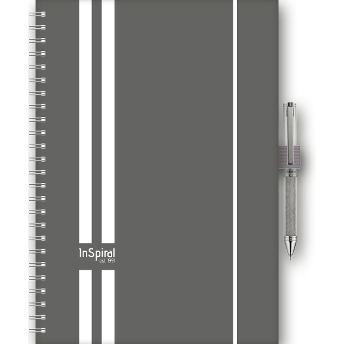 InSpiral, A5 heti beosztású agenda, Gt Szürke-Fehér InSpiral, A5 heti beosztású agenda, Gt Szürke-Fehér