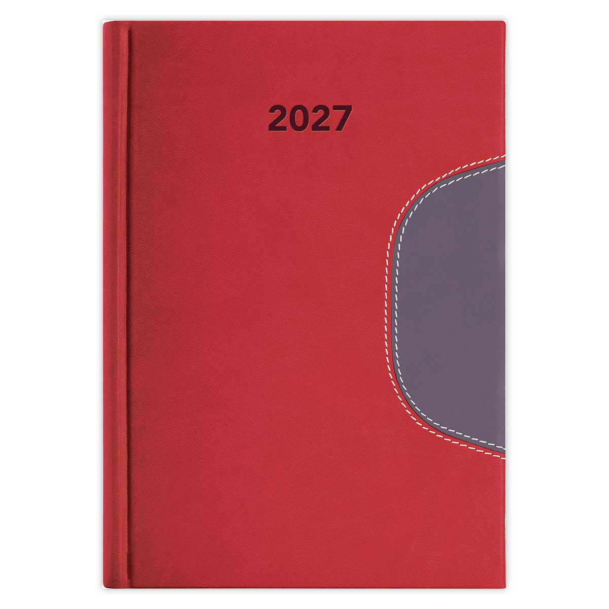 Memphis, A5 napi beosztású agenda, Piros-Szürke Memphis, A5 napi beosztású agenda, Piros-Szürke