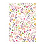 404 Notes found, A5 jegyzetfüzet élfestéssel, Flowers White