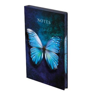 404 Notes found, B5 jegyzetfüzet élfestéssel, Butterfly Blue