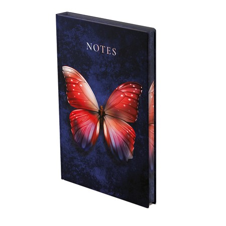 404 Notes found, B5 jegyzetfüzet élfestéssel, Butterfly Red