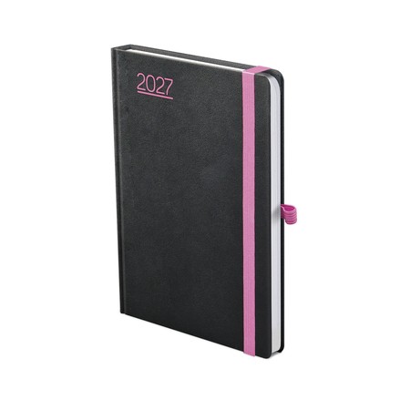 Nero, A5 heti beosztású határidőnapló, Fekete-Pink