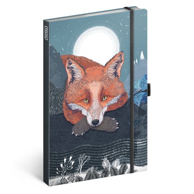 Animalium - Lucie Jenčíková, keménytáblás vonalas notesz, 13x21 cm