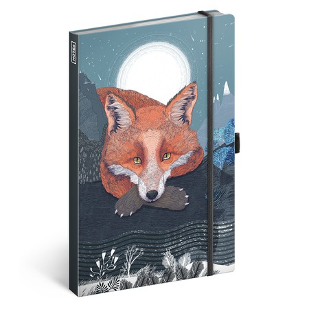 Animalium - Lucie Jenčíková, keménytáblás vonalas notesz, 13x21 cm