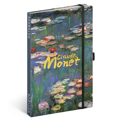 Claude Monet, keménytáblás vonalas notesz, 13x21 cm