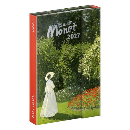 Claude Monet, mágnessel záródó heti beosztású naptár 2027, 11x16 cm