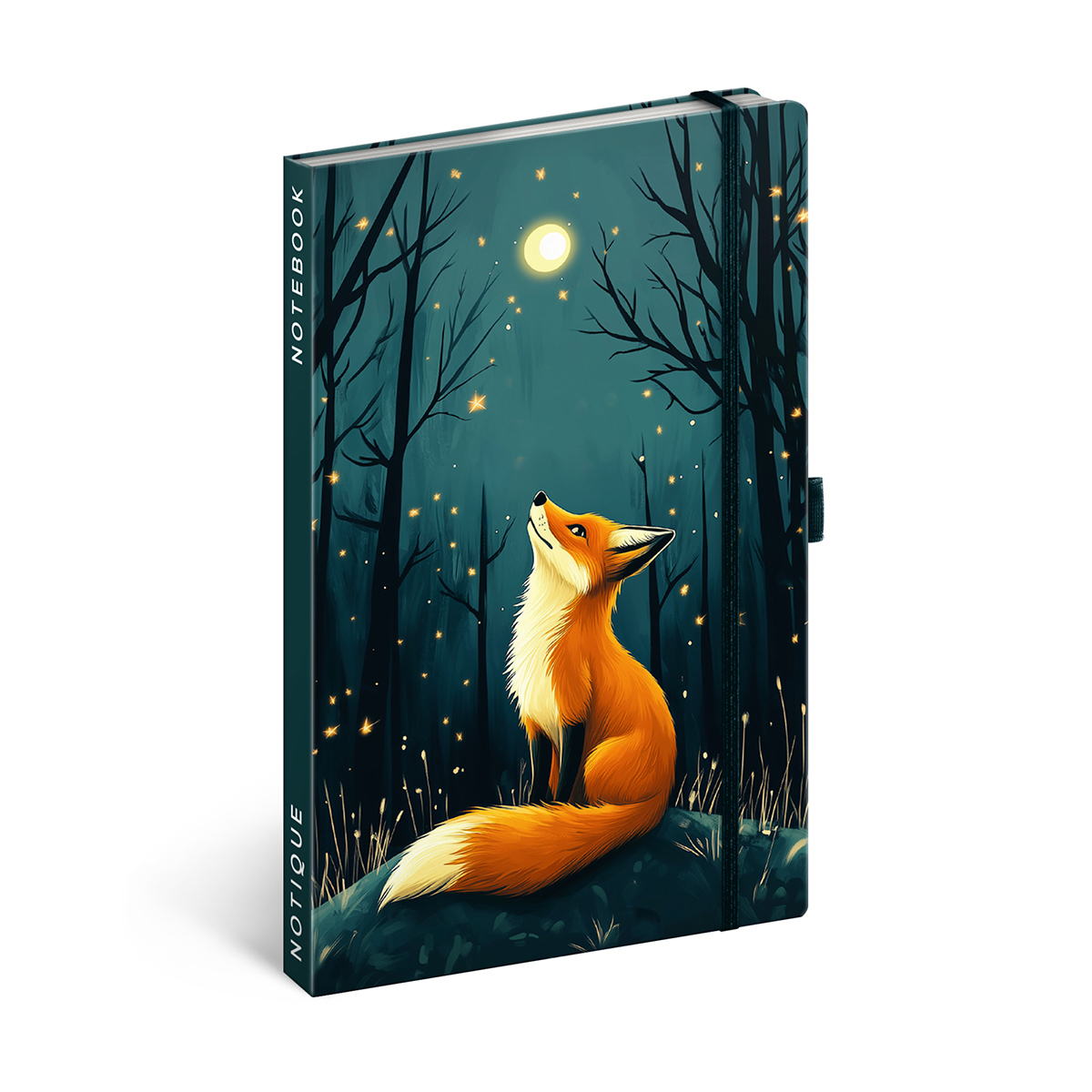Fox, keménytáblás vonalas notesz, 13x21 cm Fox, keménytáblás vonalas notesz, 13x21 cm
