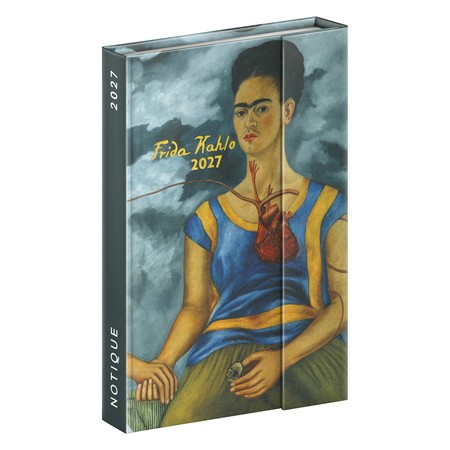 Frida Kahlo, mágnessel záródó heti beosztású naptár 2027, 11x16 cm