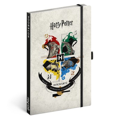 Harry Potter, keménytáblás vonalas notesz, 13x21 cm