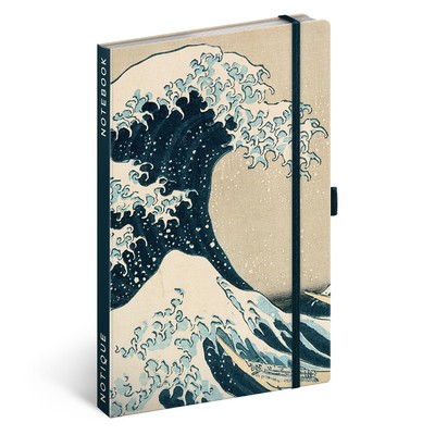 Katsushika Hokusai, keménytáblás vonalas notesz, 13x21 cm