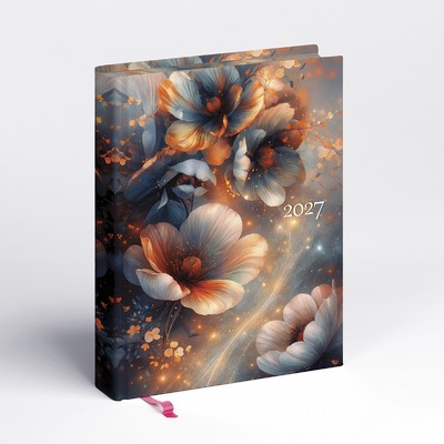 Librobello, kalendárium hölgyeknek, B6 napi határidőnapló, 3D Lakk, Élfestés, Absztrakt