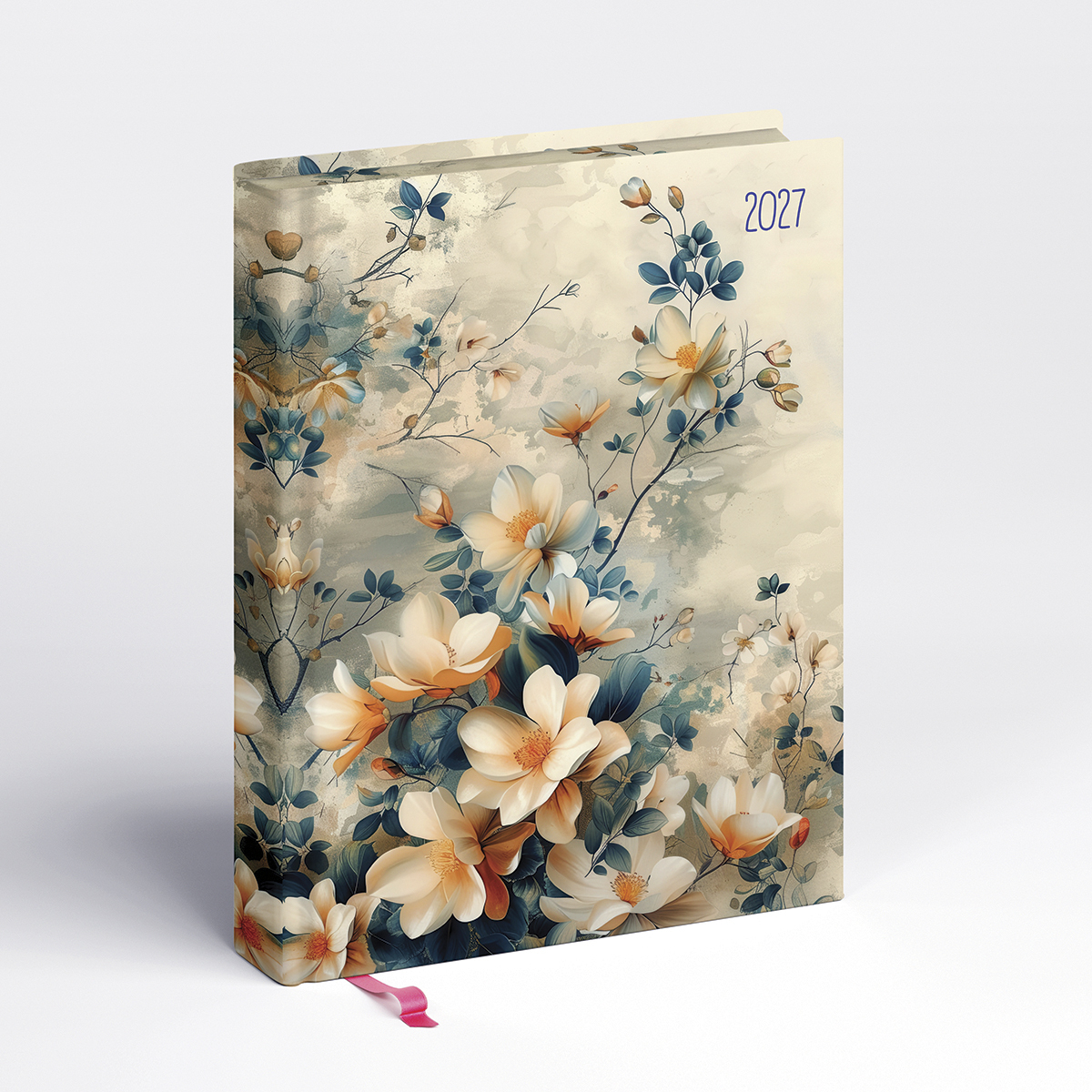 Librobello, kalendárium hölgyeknek, B6 napi határidőnapló, 3D Lakk, Élfestés, Floral Librobello, kalendárium hölgyeknek, B6 napi határidőnapló, 3D Lakk, Élfestés, Floral