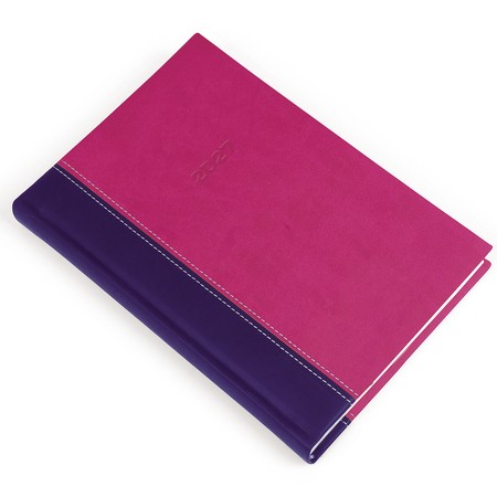 Linett, A5 napi beosztású határidőnapló, Lila-pink