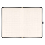 Notique, keménytáblás pontozot notesz, Gray, 13x21 cm