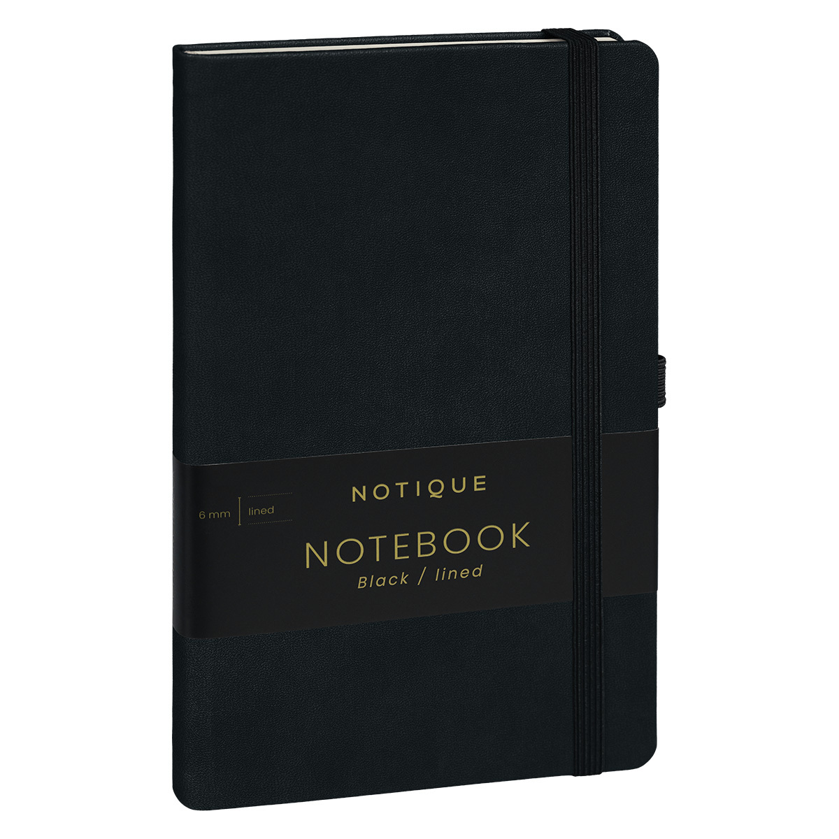 Notique, keménytáblás vonalas notesz, Black, 13x21 cm Notique, keménytáblás vonalas notesz, Black, 13x21 cm