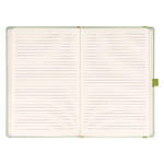 Notique, keménytáblás vonalas notesz, Green, 13x21 cm