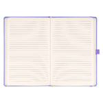 Notique, keménytáblás vonalas notesz, Lila, 13x21 cm