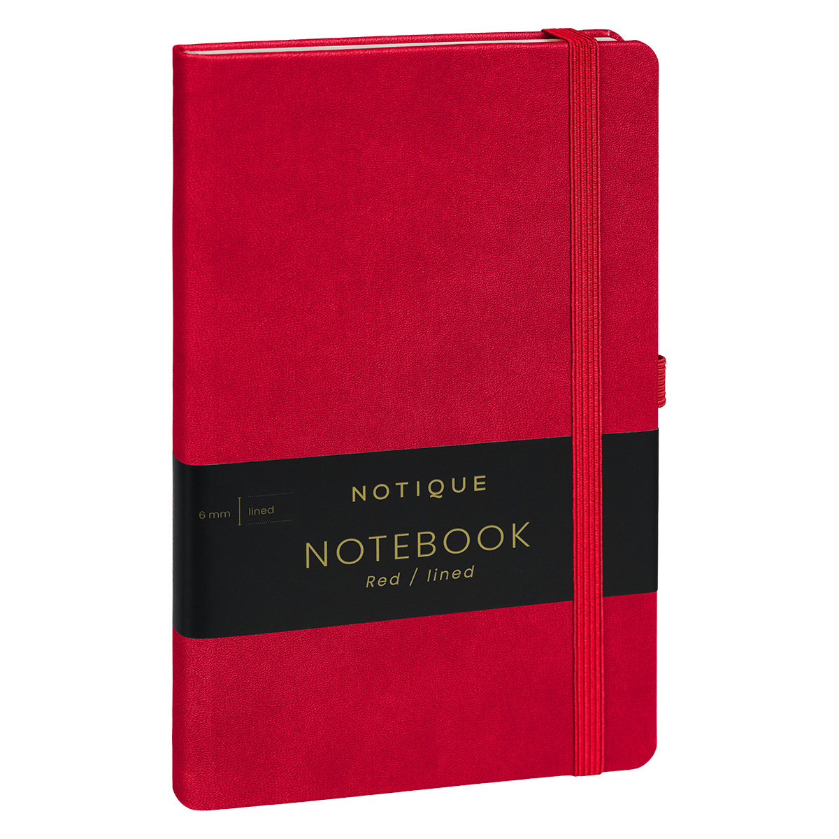 Notique, keménytáblás vonalas notesz, Red, 13x21 cm Notique, keménytáblás vonalas notesz, Red, 13x21 cm