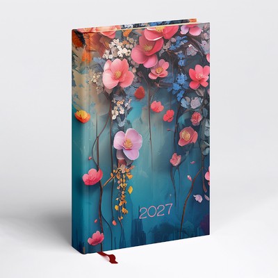 Picture, A5 napi beosztású határidőnapló, Floral
