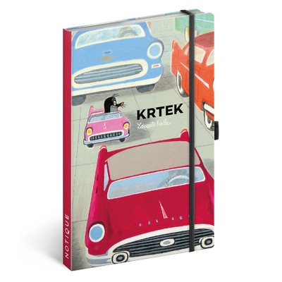 The Little Mole and the Car, keménytáblás vonalas notesz, 13x21 cm